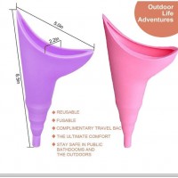 Women Pee Funnel Travel Camping Outdoor Standing Pee Portable Lightweight Silicone Travel Urinal