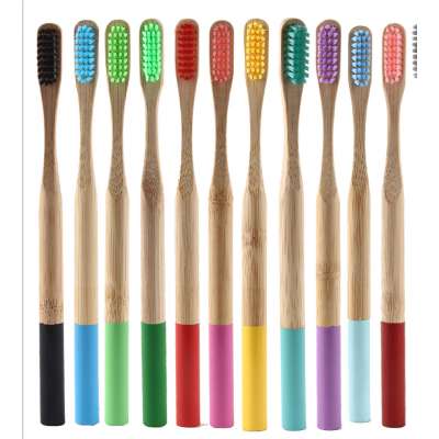 Oem Organic disposable Adult travel brush teeth manufacturer  eco friendly Bamboo prison Toothbrush